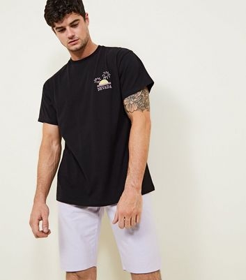 Black Nevada Embroidered T-Shirt