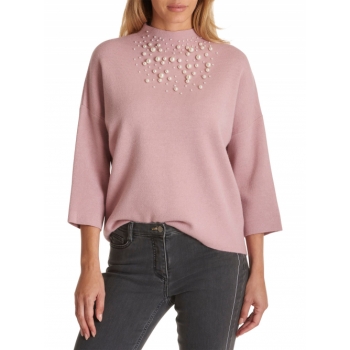 Betty Barclay Pearl Embellished Knit Jumper, Woodrose