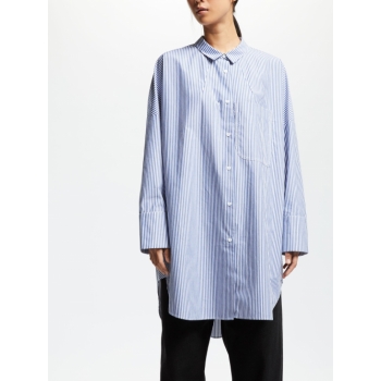 Kin Oversized Stripe Shirt, Blue