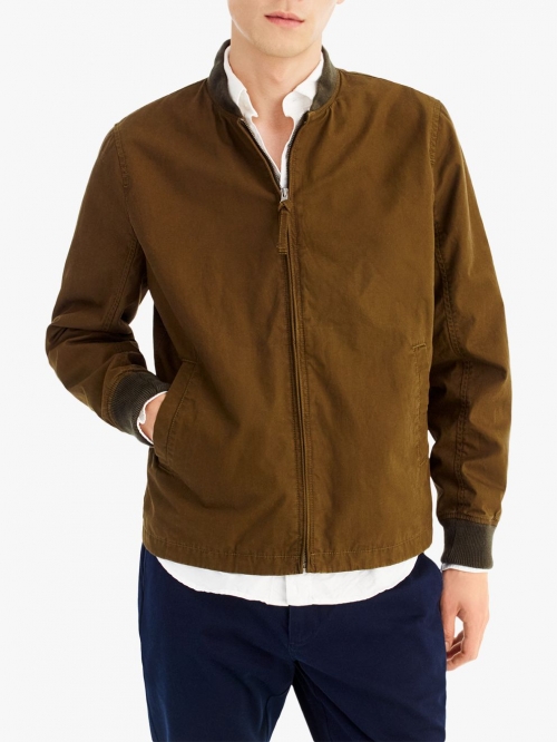 J.Crew Relaxed Bomber Jacket, Rustic Olive