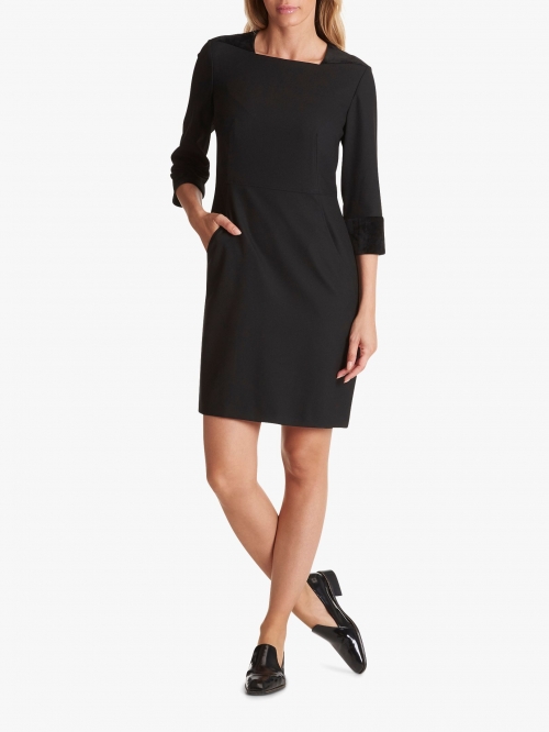 Betty Barclay Crepe Shift Dress, Black