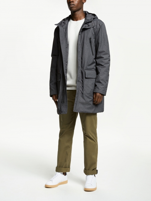 Kin Padded Tech Parka, Grey