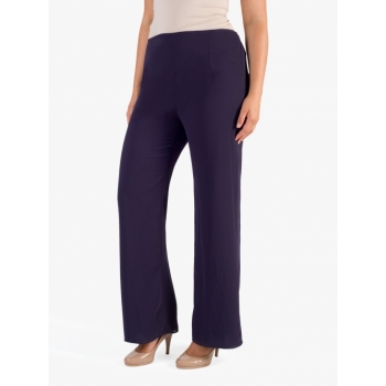 Chesca Jersey Lined Chiffon Trousers, Grape