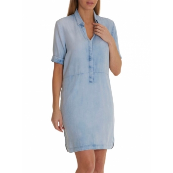 Betty Barclay Denim Shirt Dress, Blue Bleached Denim