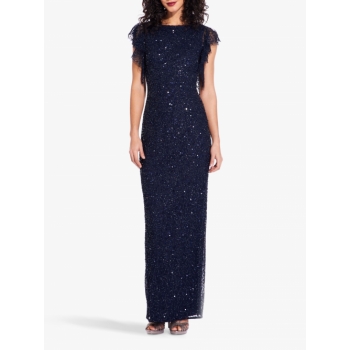 Adrianna Papell Sequin Maxi Dress, Midnight