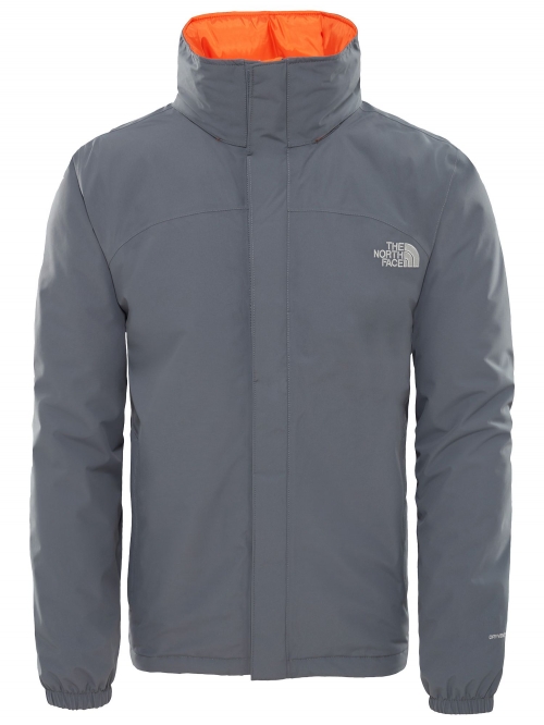 The North Face Resolve Waterproof Men's Jacket, Grey/Orange