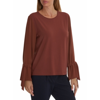 Betty & Co. Bell Sleeve Top, Cinnamon