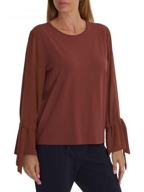 Betty & Co. Bell Sleeve Top, Cinnamon