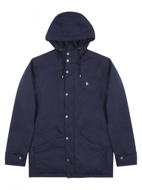 Original Penguin Hooded Parka Jacket, Black