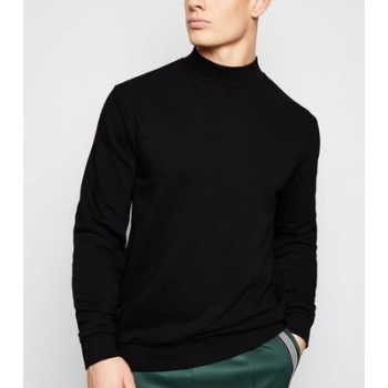 Black Turtleneck Long Sleeve Sweatshirt