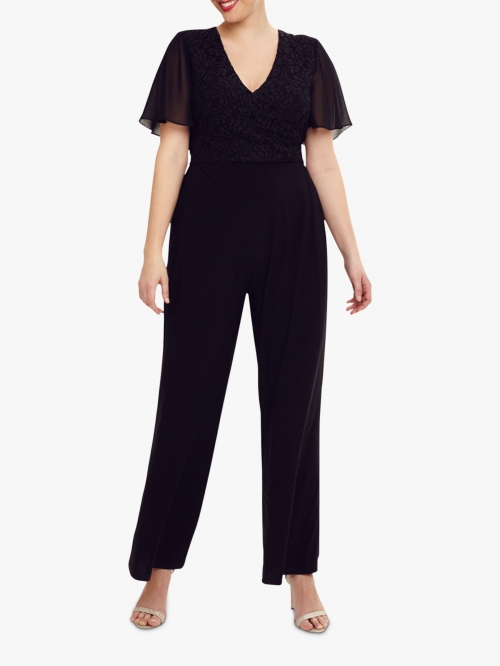 Studio 8 Salma Lace Wrap Jumpsuit, Black