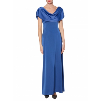 Gina Bacconi Aurora Satin Maxi Dress, Orion