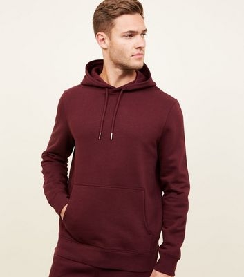 Burgundy Pocket Front Hoodie