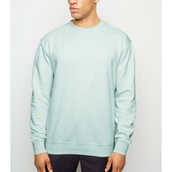 Light Green Dropped Shoulder Sweatshirt