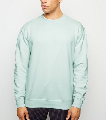 Light Green Dropped Shoulder Sweatshirt