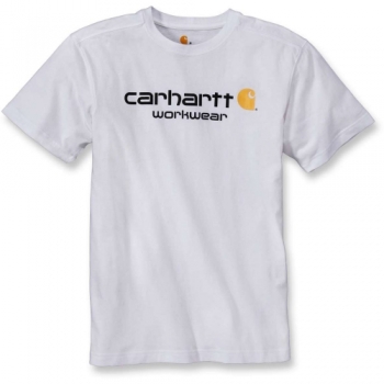 Carhartt Mens Short Sleeve Cotton Core Crew Neck Logo T-Shirt L - Chest 42-44' (107-112cm)