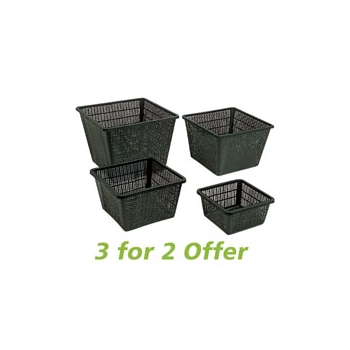 Ubbink Large Square Planting Baskets (27 x 19cm, 3 for 2)