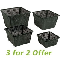 Ubbink Large Square Planting Baskets (27 x 19cm, 3 for 2)