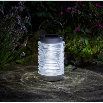 Smart Garden Solar Wave Stainless Steel Lantern  (10 Lumens)