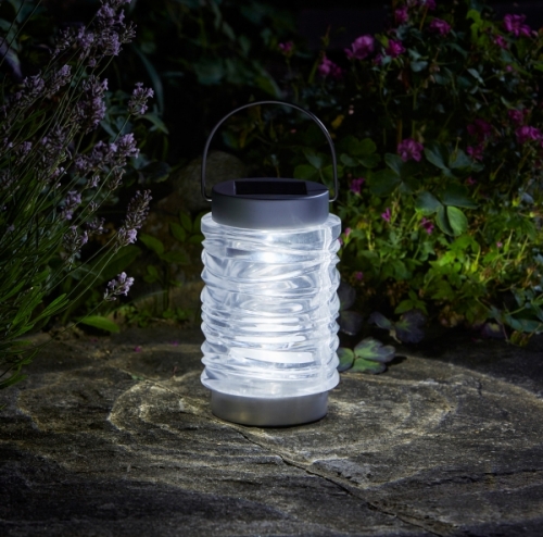 Smart Garden Solar Wave Stainless Steel Lantern  (10 Lumens)