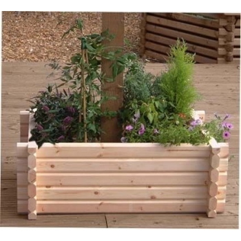 Norlog Buildround 18x48 Inch Rectangular Planter