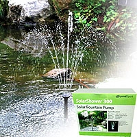 PondXpert SolarShower 300 Pump (with Battery & LED)