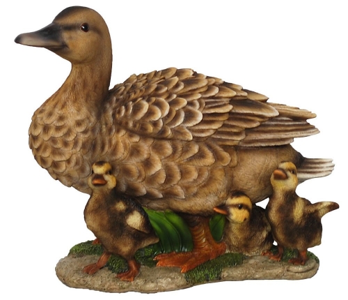 Vivid Arts Real Life Duck with Ducklings - Size B