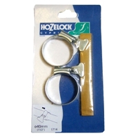 Hozelock 40mm Zinc Hoseclip (Pair)