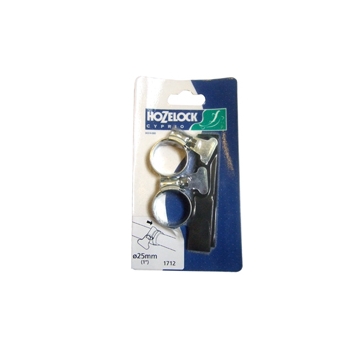 Hozelock 25mm Zinc Hoseclip (Pair)