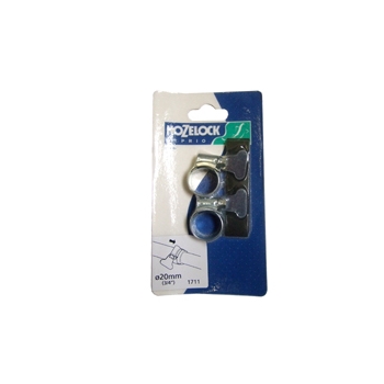 Hozelock 20mm Zinc Hoseclip (Pair)