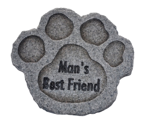 Vivid Arts Dog Remembrance - Stone Mans Best Friend (Grey Granite)