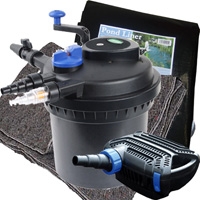 PondXpert EasyPond PLUS  6000 Premium Pump & Filter Set with Liner & Underlay