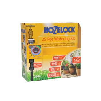 Hozelock 25 Automatic Pot Watering Kit with Select Timer