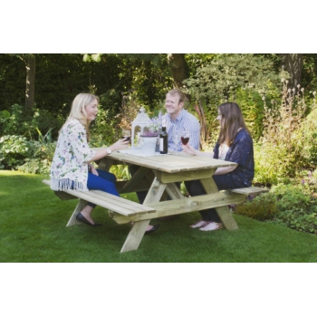 Forest Garden Rectangular Picnic Table - Small