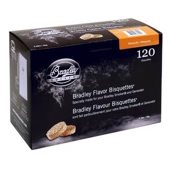 Bradley Mesquite Flavour Bisquettes 120 Pack