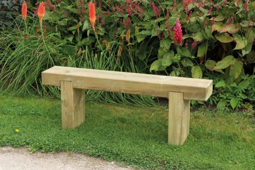 Forest Garden Sleeper Bench 1.2m