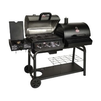 Char-Griller Duo Gas and Charcoal Barbecue with Side Burner