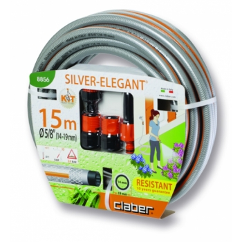 Claber Silver Elegant Kit 5/8" (20mm) 15M Hosepipe