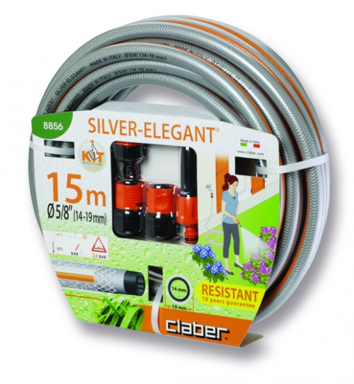 Claber Silver Elegant Kit 5/8" (20mm) 15M Hosepipe