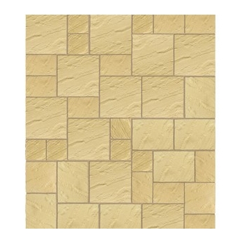 Kelkay Abbey Paving Patio Kit York Gold (10.22 sq. M)