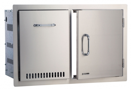 BULL 76cm Door/Propane Drawer Combo: Stainless Steel