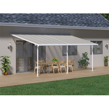 Palram 3X6.10 Sierra Veranda Patio Cover White - Clear