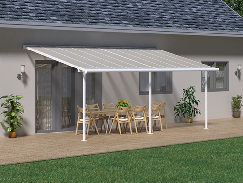 Palram 3X6.10 Sierra Veranda Patio Cover White - Clear