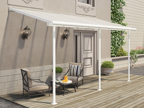 Palram 2.3X4.6 Sierra Veranda Patio Cover White - Clear