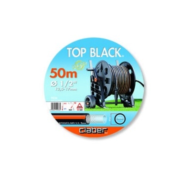 Claber Top-Black Hosepipe 1/2" (12-17mm) - 50 Metres