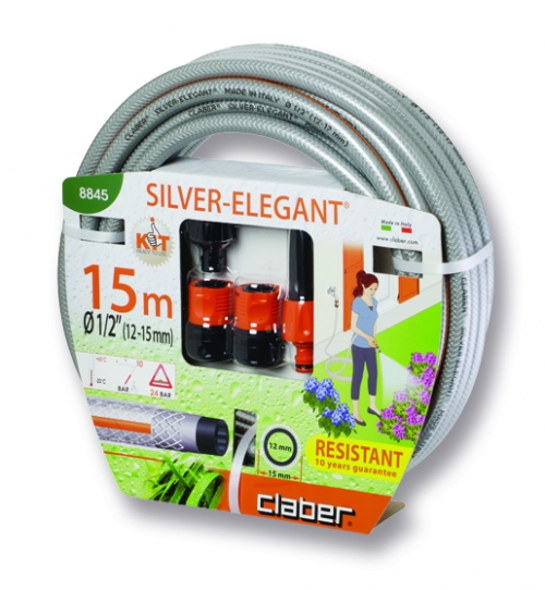 Claber Silver Elegant Kit 1/2" (13mm) 15M Hosepipe