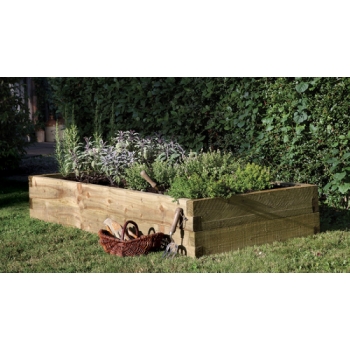 Forest Garden Caledonian Rectangular Bed 180 x 90cm