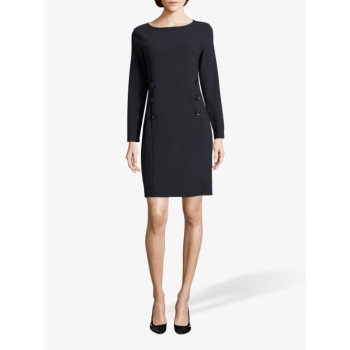 Betty Barclay Ribbed Jersey Dress, Dark Sky