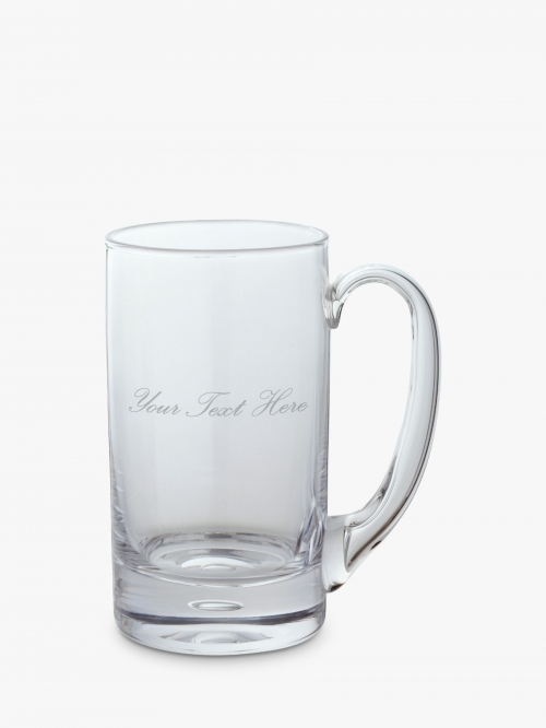 Dartington Crystal Personalised Exmoor Tankard, Palace Script Font