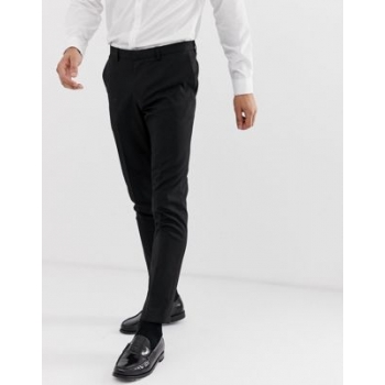 Burton Menswear wedding skinny fit suit trouser in black